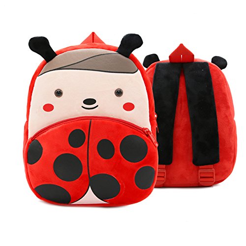 Bcony Linda Mochila para niños, Mini Gracioso Zoo Mariquita Bolsa para la Escuela Mochilas Infantiles Bolso del Cabrito para niños pequeños o niñas