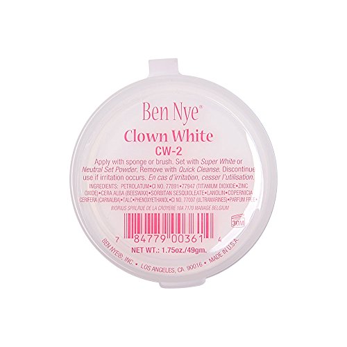 Ben Nye Maquillaje de Pintura de Cara Blanca de Payaso – 49 gramos