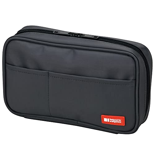 Bolígrafo con cremallera doble LIHIT LAB, negro, Standard: 7.9 x 2.0 x 4.7"
