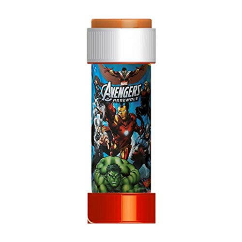 CAPRILO. Lote de 20 Divertidos Pomperos de Jabón Infantiles Vengadores de Marvel. Regalos y Recuerdos Originales. Juegos y Juguetes. Detalles de Bodas, Comuniones, Bautizos y Eventos.