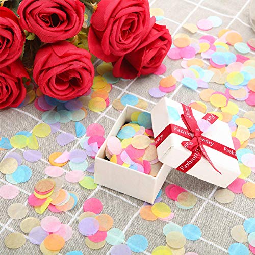 Confeti, Toallas de Papel Redondo para Boda Cumpleaños Decoración de la Fiesta de Cumple