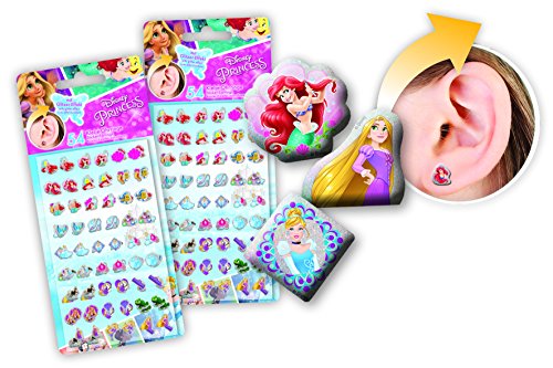 Craze Disney Princess - 27 pares de pendientes autoadhesivos, 53547, 0, 1 x 8, 5 x 18, 3 cm