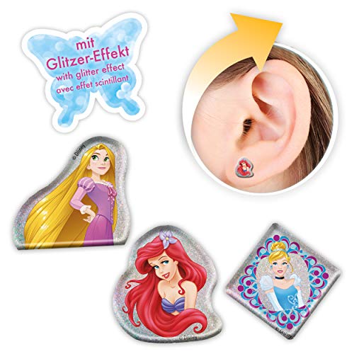 Craze Disney Princess - 27 pares de pendientes autoadhesivos, 53547, 0, 1 x 8, 5 x 18, 3 cm