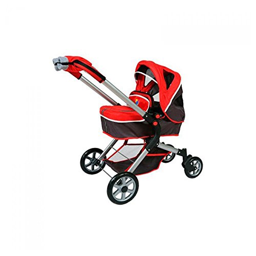 Decuevas Toys - Muñeca City, Coche 3 en 1 con Manoplas, 47x68x75 cm