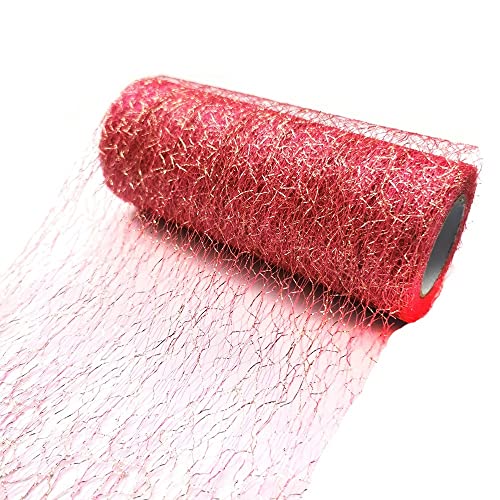DIBAO 15 cm 10 Yards Tulle Roll Organza Tela Tutu Falda Boda Ramo Silla Silla Tabla Cumpleaños Cumpleaños (Color : Coral G, Size : Gratis)
