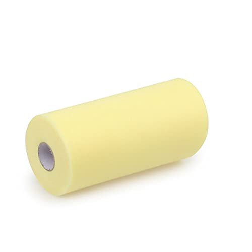 DIBAO 30 cm 100 yds Tulle Roll Teléfono de Carrete for Baby Shower Mesa Falda Boda Fiesta Decoraciones Organza Tela (Color : Amarillo, Size : Gratis)