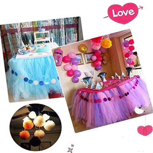 DIBAO 30 cm 100 yds Tulle Roll Teléfono de Carrete for Baby Shower Mesa Falda Boda Fiesta Decoraciones Organza Tela (Color : DP Orange, Size : Gratis)