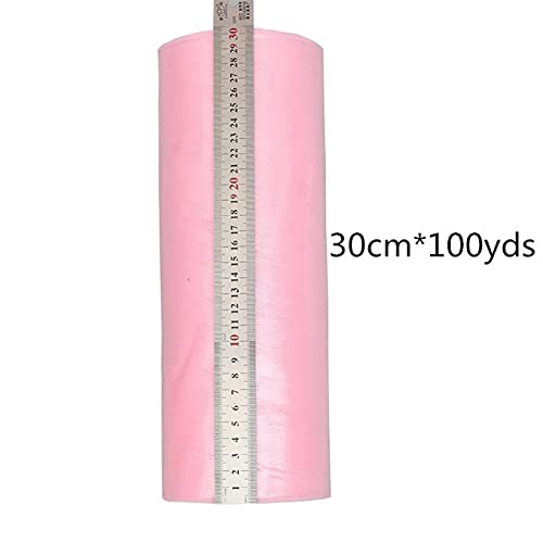DIBAO 30 cm 100 yds Tulle Roll Teléfono de Carrete for Baby Shower Mesa Falda Boda Fiesta Decoraciones Organza Tela (Color : DP Orange, Size : Gratis)