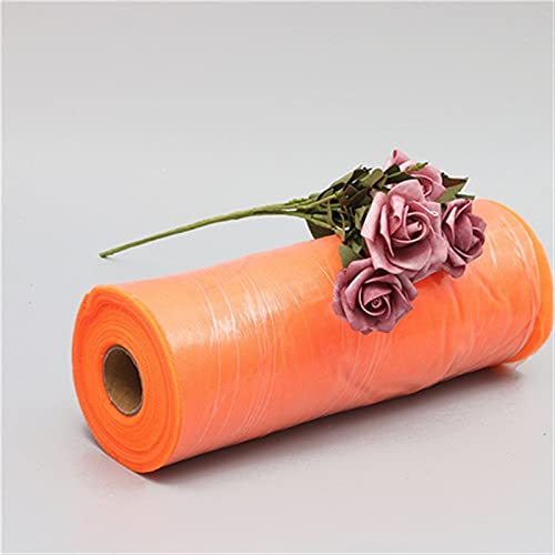 DIBAO 30 cm 100 yds Tulle Roll Teléfono de Carrete for Baby Shower Mesa Falda Boda Fiesta Decoraciones Organza Tela (Color : DP Orange, Size : Gratis)
