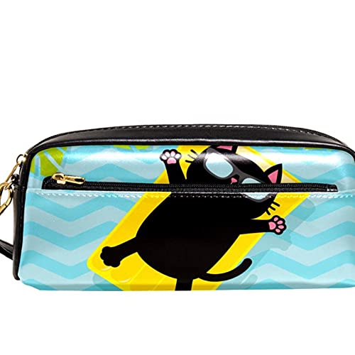 Estuche para lápices Marcador Bolígrafo Bolsa Organizador de escritorio Hojas de palma de colchón de agua de piscina Bolsa de almacenamiento