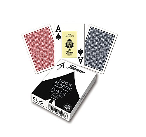 Fournier 1028935 Baraja de Poker Profesional, 100% Plástico, Modelos/colores surtidos