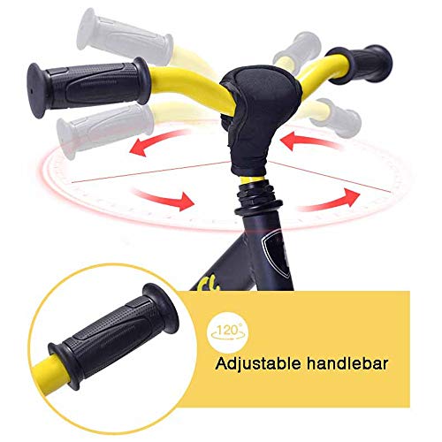 GJQDDP Bicicleta de Equilibrio, sin Pedal Caminata de Equilibrio Niños de 2 a 6 años bebé Coche Infantil Coche equilibrado Deslizamiento yo Pedal de Bicicleta sin Coche Nombre,Amarillo