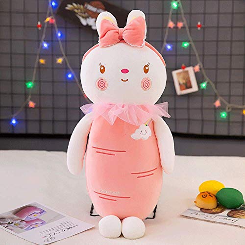 GYFDC 1PC 60-110CM Venta Directa De Fábrica Súper Suave Lindo Conejo De Rábano Arcoíris Almohada Larga Cumpleaños Muñeca De Peluche Grande Conejo De Pie Ragdoll Regalo del Día De San