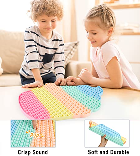Gyothrig Push Gigante Pop Popit It Fidget Toys XXL Juego POPI Popper Popis Popitsgrandes Antistress Helado Mas Grande del Mundo 1000 Burbujas Popits Poppit Poppy Pokemon Poper
