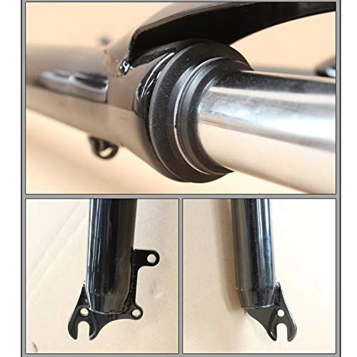 haozai Horquilla Delantera para Bicicleta MTB De 26 Pulgadas con Ajuste De Rebote, Recorrido De 100 Mm,aleación De Aluminio,Mecánica Horquilla Suspensión