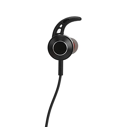 Heayzoki Auriculares con Cable, Auriculares para Juegos, Auriculares con Graves, Auriculares con Cable con Interfaz de micrófono Dual de 3,5 mm, con Interfaz de 3,5 mm.(Negro)