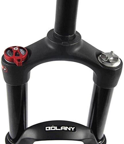 Horquillas de suspensión MTB Bicicleta, 26" de aleación de Aluminio de 1-1/8" 28,6 Mm Tubo Recto del Hombro de Ciclo del Freno de Disco de 100 mm de Recorrido del Control