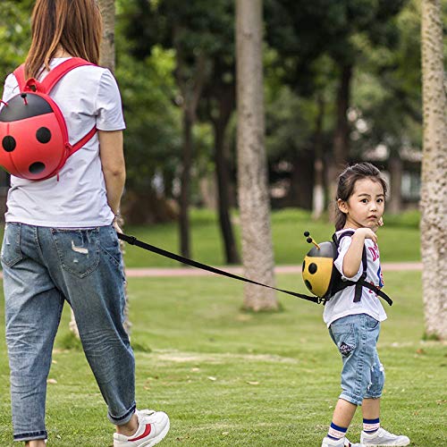 HUGMO Supercute Ladybug - Mochila con arnés, color amarillo