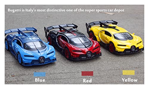 Juguetes Modelos Coches Coleccionables 1:32 para Bugatti GT Sports Car Metal Alloy Car Diecasts Colecciones De Juguetes Adornos Decorativos Festival (Color : Rojo)