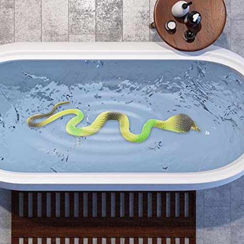KUNMEI Juguete de Serpiente Magic Grow, Goma Realista, Juguetes de Broma mágica, mordaza de Serpiente Que sopla Agua, Coloridos Juguetes de Serpiente Falsa, Juguetes de Broma para Fiesta de Halloween