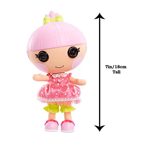 Lalaloopsy Littles Doll Trinket Sparkles con Gatito-Muñeca Princesa de 18cm con Vestido Rosa y Zapatos Removibles-Caja Reutilizable como casa-Edad 3-103 años, Color (577188C3)
