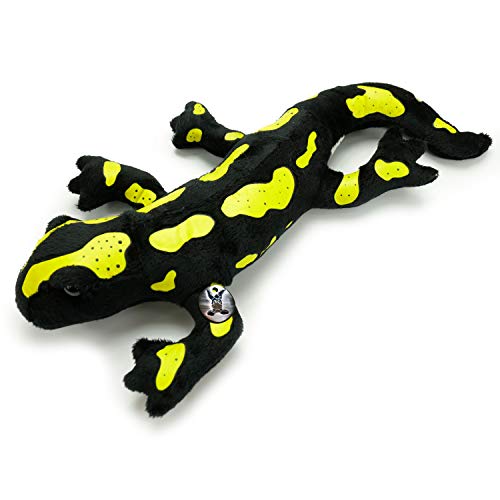 Lurch - Salamandra de peluche, color negro y amarillo