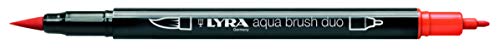 LYRA 6520002 - Rotulador acuarelable, doble punta, color amarillo crema