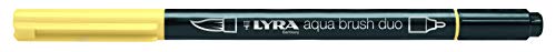LYRA 6520002 - Rotulador acuarelable, doble punta, color amarillo crema