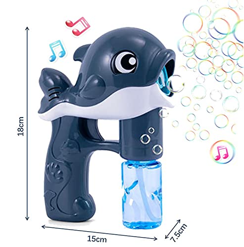 Maquina Burbujas Niños, Máquina de Burbujas de Jabon Automática,Pompas Jabon,Máquina de Burbujas, Pistola de Pompas de Jabón Niños, Gris
