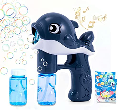 Maquina Burbujas Niños, Máquina de Burbujas de Jabon Automática,Pompas Jabon,Máquina de Burbujas, Pistola de Pompas de Jabón Niños, Gris