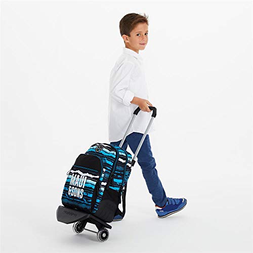Maui and Sons Waves Mochila Doble Compartimento con Carro Multicolor 33x44x13,5 cms Poliéster 26.14L