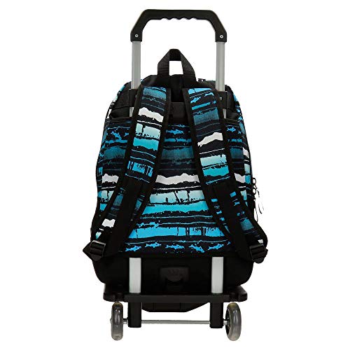 Maui and Sons Waves Mochila Doble Compartimento con Carro Multicolor 33x44x13,5 cms Poliéster 26.14L