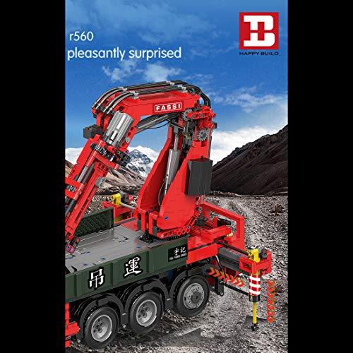 Modelo de camión grúa Technic MBKE 3925 piezas escala 1:8 2.4G/APP control remoto grúa camión con remolque y 8 motores, juegos de bloques de construcción compatibles con Lego Technic