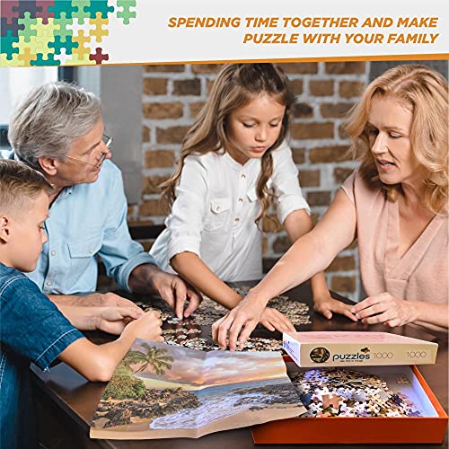 MX-XXUOUO Rompecabezas-España Bardenas Pamplona-1000 Piezas para Adultos y niños, Juegos y Manualidades y Ciencia