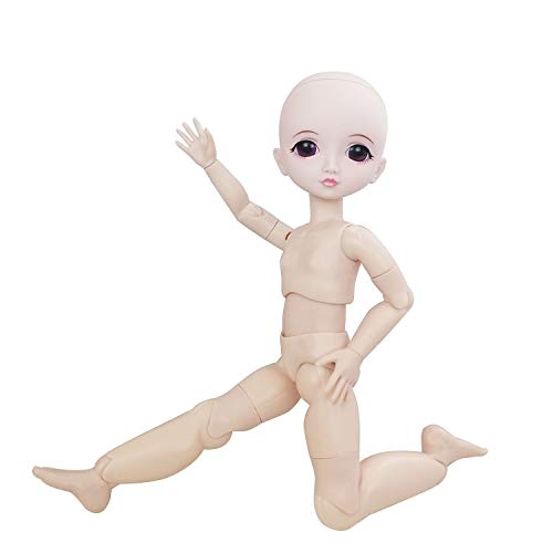 Naked 1/6 BJD Doll,29cm 11inch Ball Jointed Dolls +Basic Makeup + 5 Colors Eyes + Different Hands,Free to Change,bjd puppe