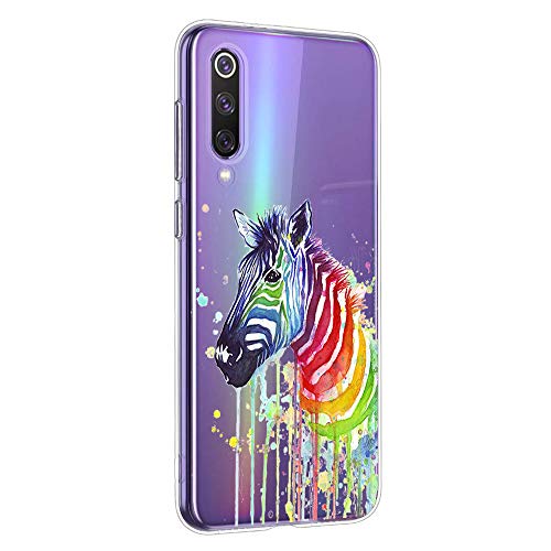 Oihxse Compatible con Motorola Moto One Funda Suave Gel TPU Silicona Cristal Transparente Carcasa Acuarela Animal Pintado Patrón Protectora Estuche Bumper Caso Case (B10)