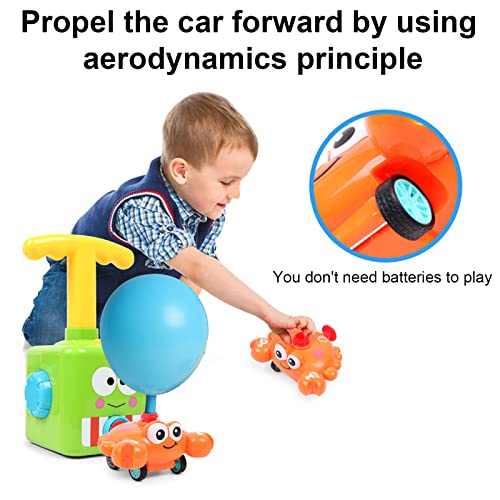 otutun Coche Globo Propulsado para niños , Coche de Juguete con Globo de inercia para niños, Coche de Lanzamiento con Globo eléctrico con 10 Globos , Coche con Globo para Niños Niñas