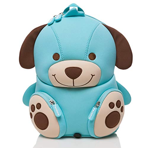Pandana® Mochila infantil con correa pectoral para niños y niñas en el jardín de infancia o kita de neopreno aislante transpirable con sistema antipérdida., Hubert (Azul) - PAN18005