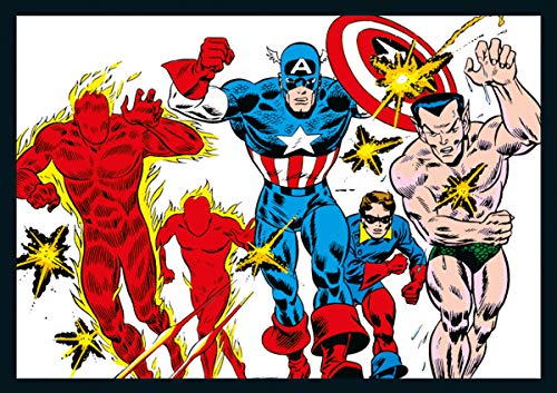Panini France SA-Blister 9 Fundas Marvel 80 ANS, 003922KBF9