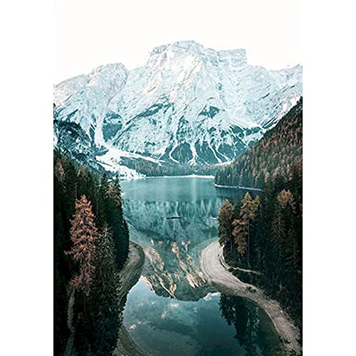 Pintura por números paisaje pintura al óleo por números sobre lienzo sin marco DIY paisaje decoración del hogar número de dibujo W10 40x50cm