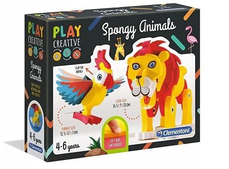 Puzzle 3D Animales de Juguete | Rompecabezas Educativo de Espuma para Construir un Loro y un León | Ideal para Niños Pequeños|Desarrollarán la Inteligencia, Memoria y Creatividad