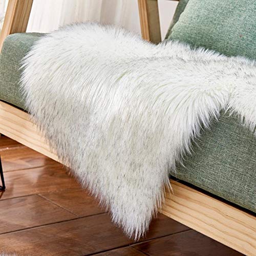 qazwsx Alfombra del Piso De La Sala De Estar, Alfombra De Piel De Oveja Artificial De Doble Corazón, Alfombra Mullida del Dormitorio, (Color : Camel, Size : 60x120cm)