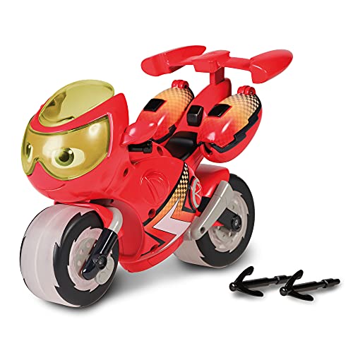 Ricky Zoom Lightning Rescue-Figura de acción Grande Moto, Juguete Infantil con Luces niñas a Partir de 3 años, Color Rojo (Tomy T20121EN)