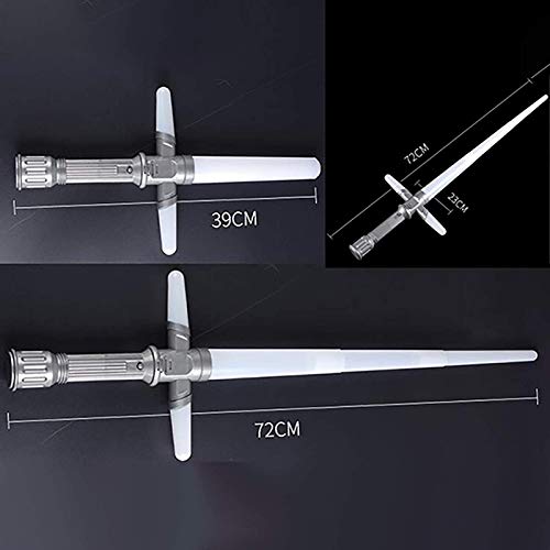 Sable de luz extensible Star Wars Sable de luz Tipo telescópico Sable de luz electrónico Force Awakens Sable de luz con efectos de sonido Sables de luz de juguete 39~72cm A