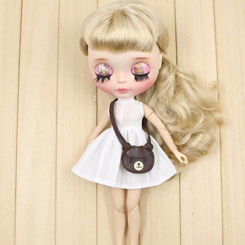 sharprepublic Traje de Ropa de Vestir de Muñeca de Moda 1/6 para Muñeca Blythe de 12 Pulgadas, Accesorios de Fabricación de Bricolaje - marrón
