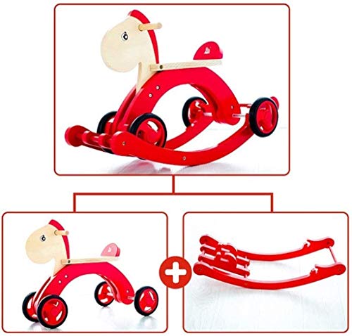 Sofá de los niños Doble finalidad de los niños de Troya de la sacudida del bebé del caballo del juguete del niño del pedal del coche de la sacudida bebé de un año del regalo de cumpleaños Lostgaming