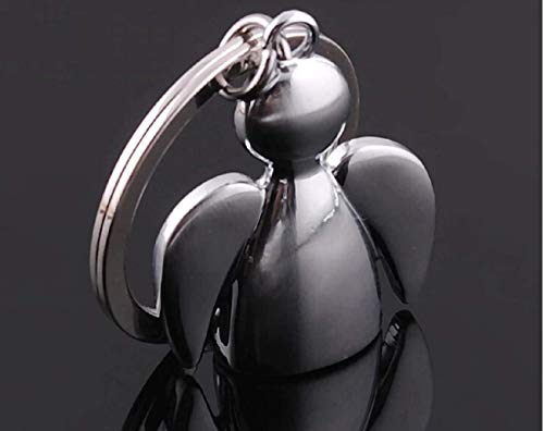 Sportigo® ángel de la Guarda Llaveros en de Color Plata/ángel guardián/Mala Suerte Regalo