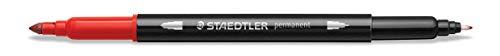 STAEDTLER Design Journey 3187 TB5. Rotuladores permanentes de doble punta. Caja con 5 marcadores de colores variados.