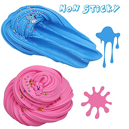 SWZY Slime Kit,Slime Fluffy,Slime Azul,Slime Amarillo Crema,Slime Rojo,Slime café,Slime Rosa,Putty Stress Relief Toy 5 Colores (Nuevo)