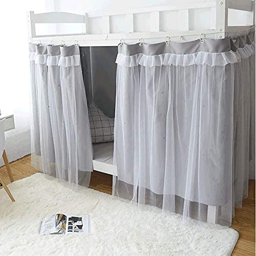 SXFYHXY Cortinas Opacas para Litera, Cortina De Cama para Niño, Mezcla De Tienda De Cama, De Cama, Cortina Antipolvo para Dormitorio De Estudiantes
